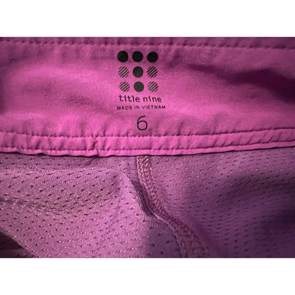Title Nine Nimblene Swingtastic Skort  Women's 6  Purple Skort w Inner Shorts - Picture 4 of 4